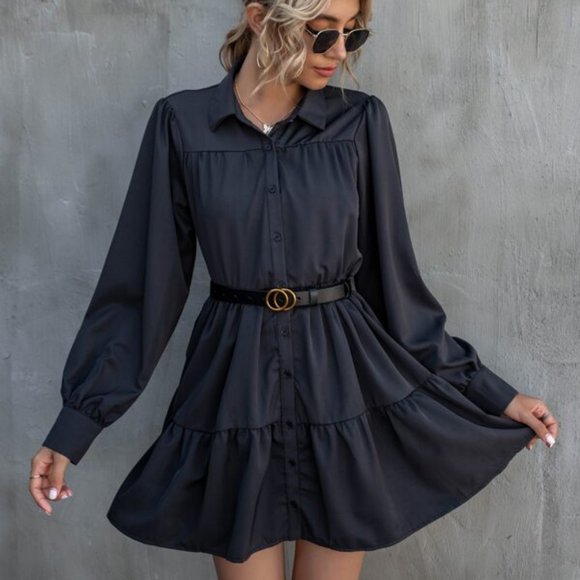 BOHO DOLLZ Button Down Babydoll Dress - Picture 3 of 8